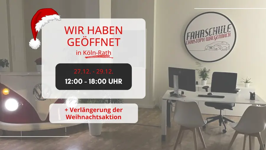 Wir haben geöffnet!